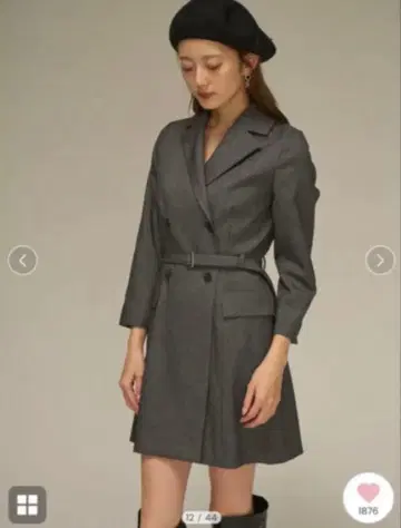 스나이델 snidel 자켓 미니 원피스 GRY 그레이 0 사이즈