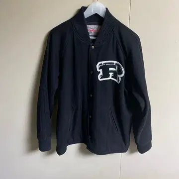 revolver 바시티 자켓 리볼버 자켓 와펜 R 로고 멜톤