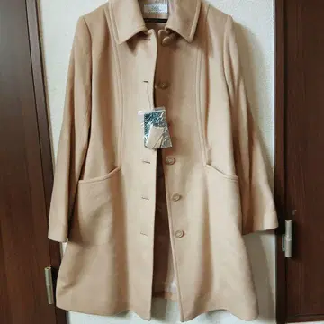 새상품 캐시미어 100% 카멜 체스터 롱 코트