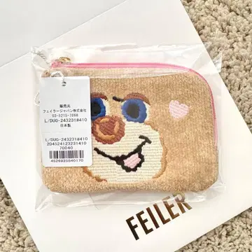 새상품 FEILER 페이러 도업테디 L형 파우치 니나 라브라리