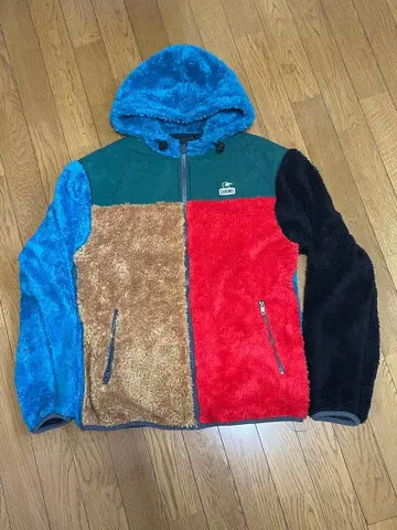 CHUMS 엘모 플리스 자켓 후드 부착