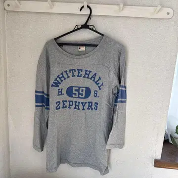 Champion 7부 소매 티셔츠 X-LARGE 그레이 챔피언택