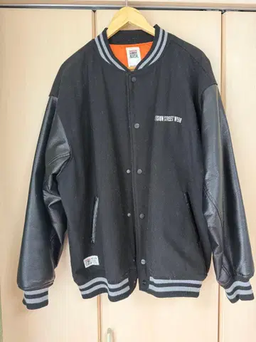 VISION STREET WEAR 바시티 자켓 LL 블랙