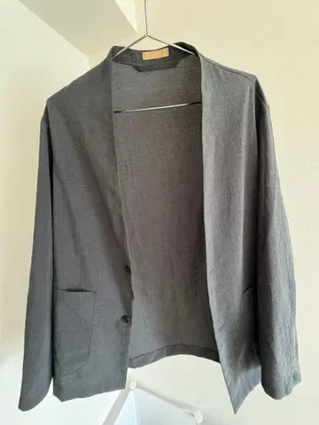 lamond 노카라 자켓 2 포켓 그레이