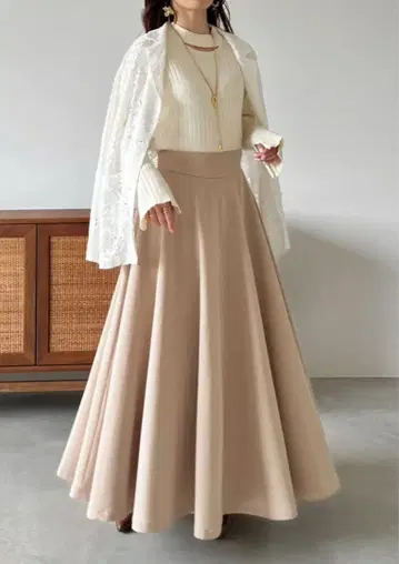 aerma boutique 플레어 실루엣 패널 스커트