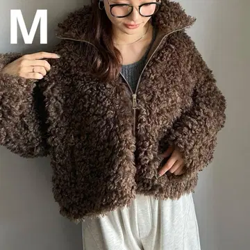 미사용 택 포함 mily bilet 푸들 퍼 블루종 M