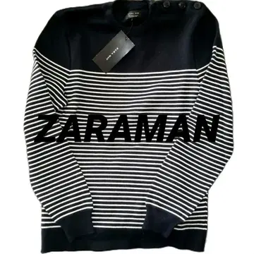 [ 새상품 ] ZARAMAN 보더 니트 자라맨 남성용