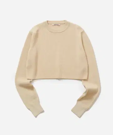 AURALEE FLAT YARN RIB KNIT SHORT P/O