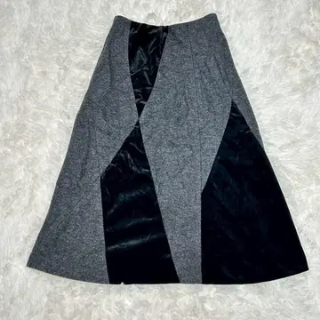 GIANNI LO GIUDICE 플레어 스커트 S 울 이토킨 롱