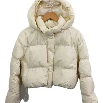 Mila Owen 후드 부착 프렌치 다운 숏 자켓 아이보리