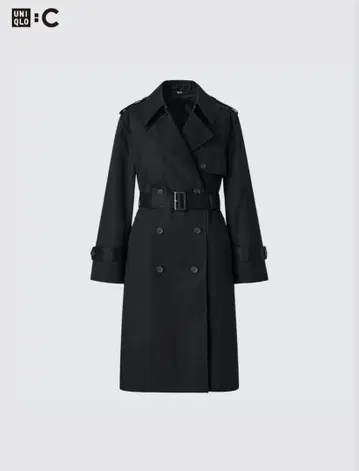 UNIQLO C 트렌치코트 블랙 L 미사용