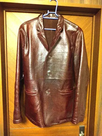 DoMoN 다크 브라운 가죽 자켓 M