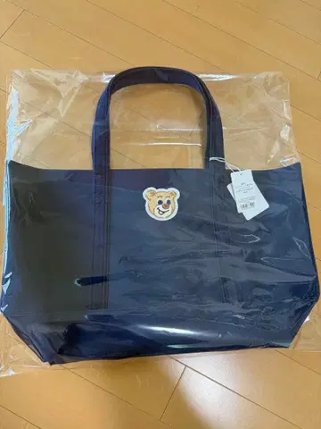 LOVERARY 네이비 토트백