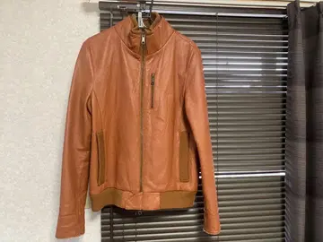 JUNCLUB 천연 가죽 돈피 가죽 자켓 라이더 M 사이즈