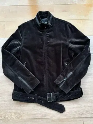 [glamb] 블랙 스웨이드 싱글 라이더 자켓 사이즈 3