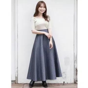 머큐리 듀오 퀼팅 스커트