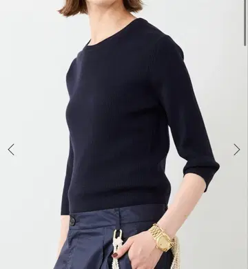 2024 두지엠 클라세 *Rib 크루넥 풀오버 네이비