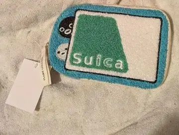 미사용 새상품 택 포함 빼꼼 보이는 Suica 펭귄 사가라 자수 파우치
