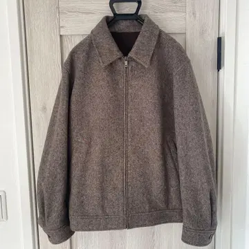 새상품 GU 지유 브라운 울 블루종 자켓