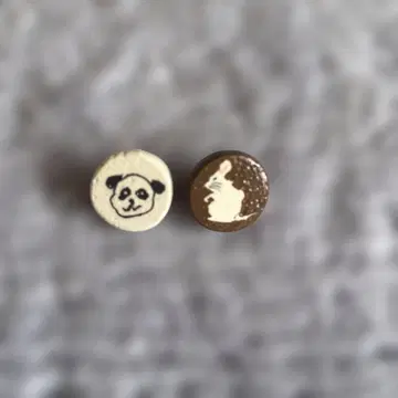 미즈노 토모로 씨 핀 배지 팬더 쥐