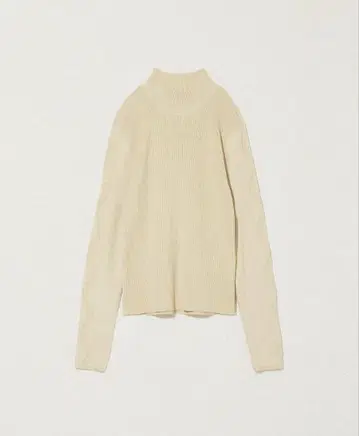 Eaphi SLEEVE WAVE RIB KNIT