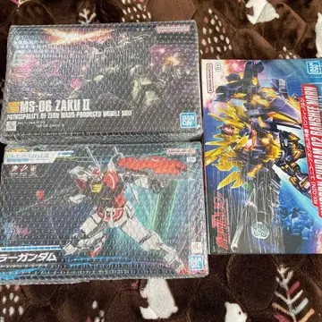 HG 미사용품 건담 프라모델 3종 세트