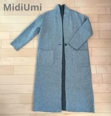 MidiUmi 롱 코트 리버서블 울