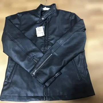 [ 새상품 ] 무인양품 라이크 가죽 블루종 자켓 블랙 블루종 S