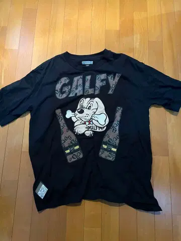 GALFY YAHMAN 대형견 T셔츠 블랙 비즈 미사용 갈피