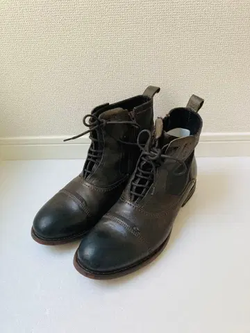 스테파노 로시 엔지니어 부츠 워크 부츠 사이드 지퍼