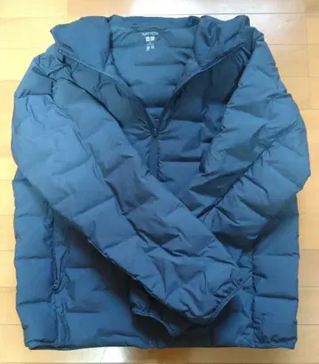 UNIQLO 유니클로 퍼프 테크 후드티 네이비 XL