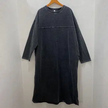 루필리안 블랙 인디고 염색 롱 티셔츠 원피스 이소재 사용 새상품