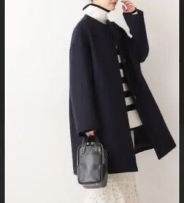 IENA 보틀넥 트라페즈 코트