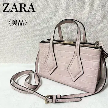 [새상품급] ZARA 자라 악어 엠보싱 2way 숄더백 핑크