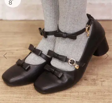 스퀘어토 리본 펌프스