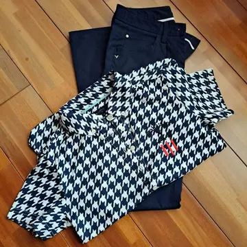 Callaway 레오파드 무늬 골프웨어 M