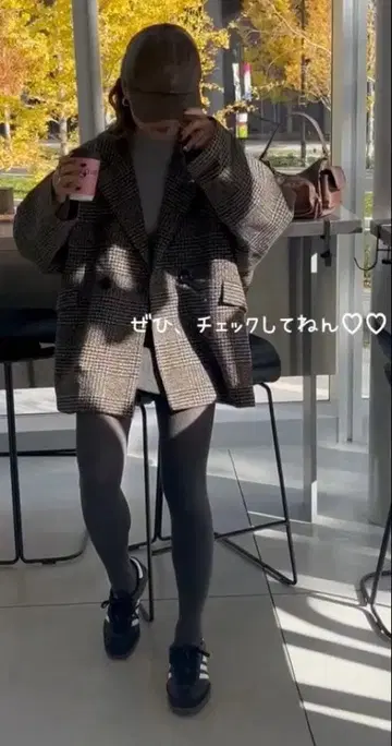 GRL 글렌체크 테일러드 자켓 at2131