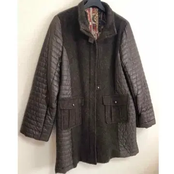 여성용 멋진 디자인 코트 중면 소재 스카프 패턴 L