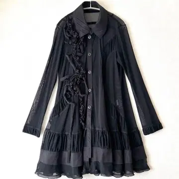 [ EIKO KONDO 에이코 콘도 ] 튜닉 블라우스 시어 튤