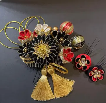 츠마미자이쿠 머리 장식 결혼식 혼례 신부 성인식 졸업식 시치고산