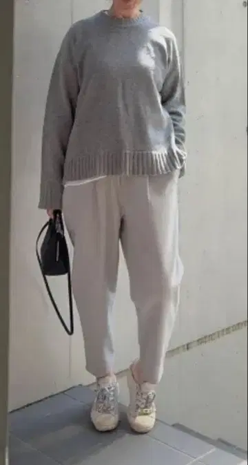 새상품 JULY NINE 퍼지 팬츠 그레이 38