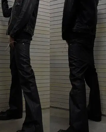 goar.archive strapped flare oil pants M