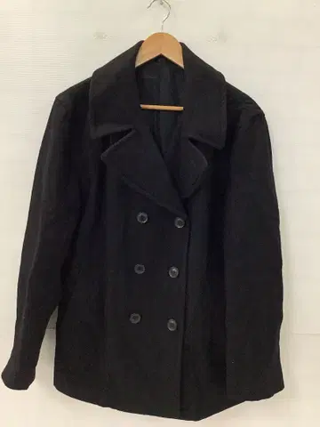 12.13 A326 아우터 피코트 블랙 울 혼방 블랙 L