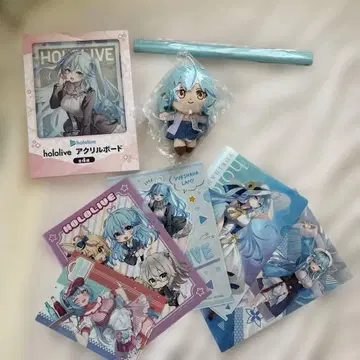 유키하나 라미 봉제 인형 아크릴 보드 태피스트리 파일