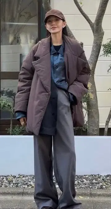 새상품급 CLANE COCOON SHORT 다운 코트 사이즈 1