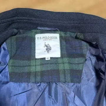 U.S. POLO ASSN. 네이비 가볍고 따뜻한 울 자켓 M