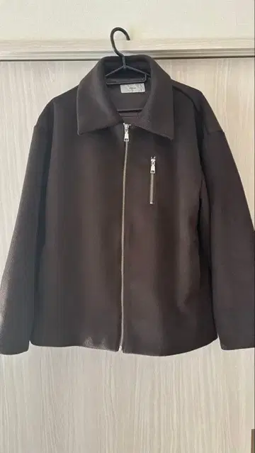 다크 브라운 스웨이드풍 자켓