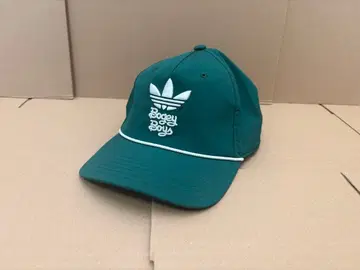 adidas 보기 보이즈 그린 캡 로고 자수