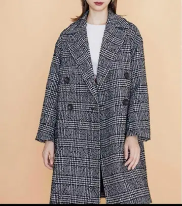 유나이티드 도쿄 글렌체크 체스터 코트 S 사이즈