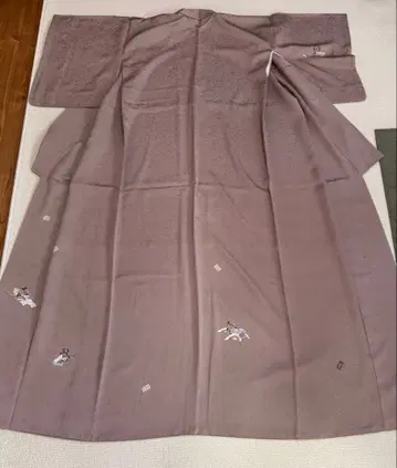 호몬기 이중 기모노 순수 실크 겐지 향 어깨 기장 161